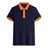 Navy Blue and Orange