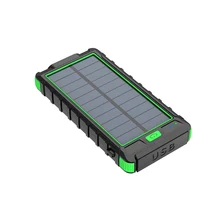 High Power Solar Phone Charger 10000Mah Power Bank Portable Solar Panels Powerbank /