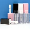 Transparent bottle with white cap