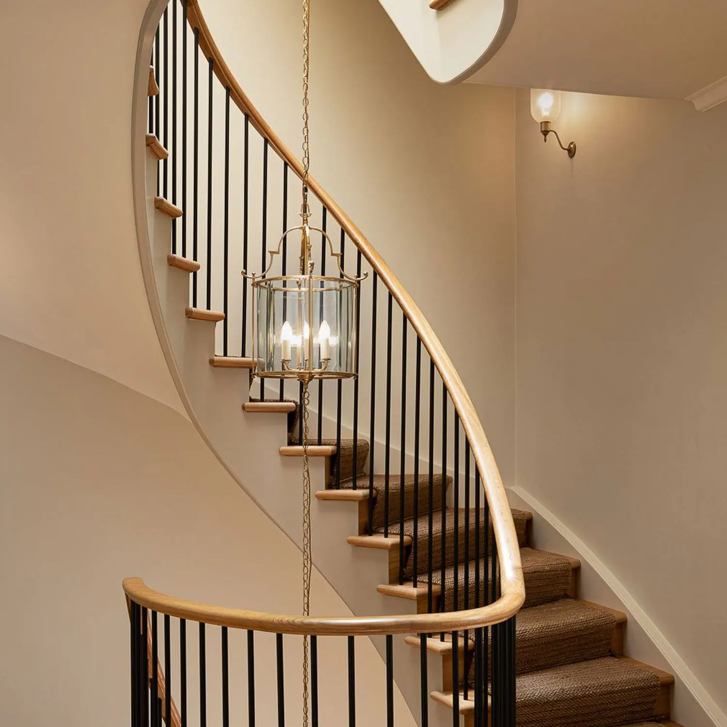 Modern Polymer Hot-Bending Eco-Friendly Wood PVC Frameless Glass Stair Handrail Attic Balcony Balustrades Wooden-Textured