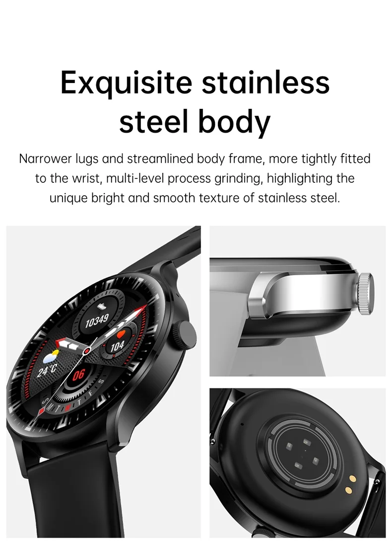 New Fashion Women HK33 Smart Watch for Lady 1.28" HD Round Display Health Monitor BT Call NFC Sport Reloj Smartwatch (4).jpg