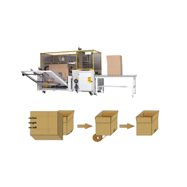 carton case box erector sealer open the carton box Plastic tape Sealer Machine Automatic Cup Sealing Machine