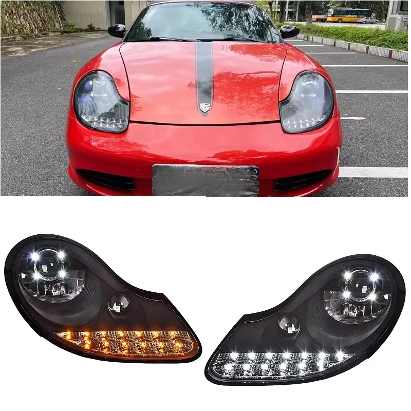 en 火明 灯篭 Porsche 986 Boxster LED Upgrade - 6000lm Headlights & Taillights