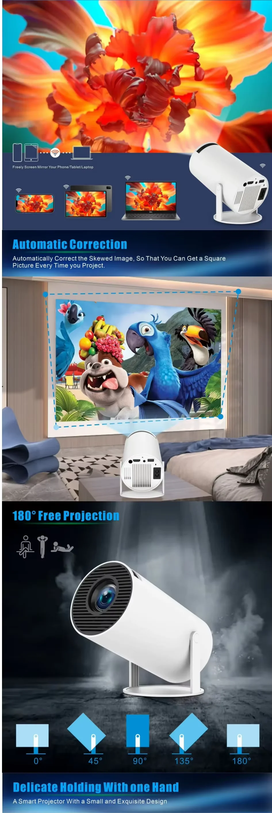 New LED 720P Video Game Player Portable Projector 4k Android 11 TV Box Stick Smart M300 max 4k Mini Arcade Retro Game Projectors
