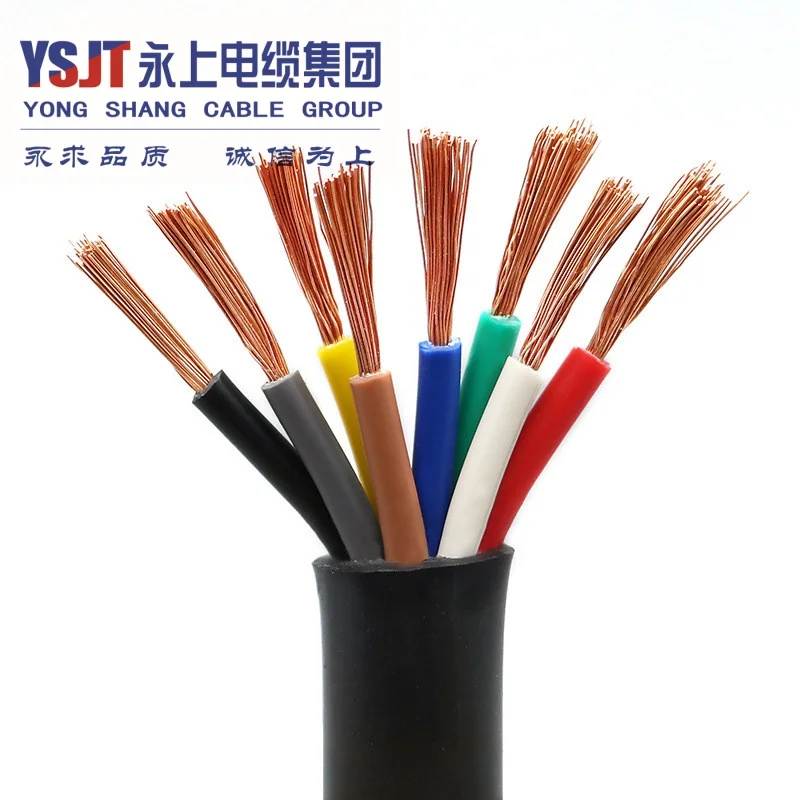 China flexible cable RVV/H05VV-F/H07V/K /Royal cable Stranded copper wire PVC sheath electric wire