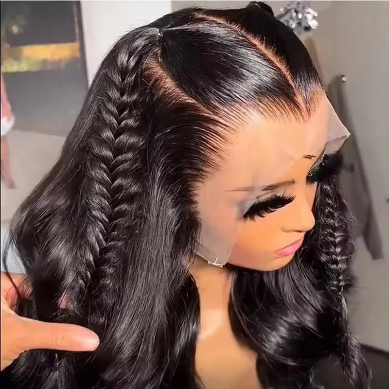 40 Inch Bone Straight Virgin Raw Indian Hair Wig - HD Lace display picture 3