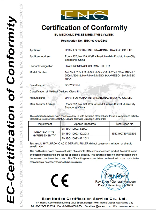 Fosyderm 20 Ml Subskin Breast And Buttocks HA Dermal Filler
