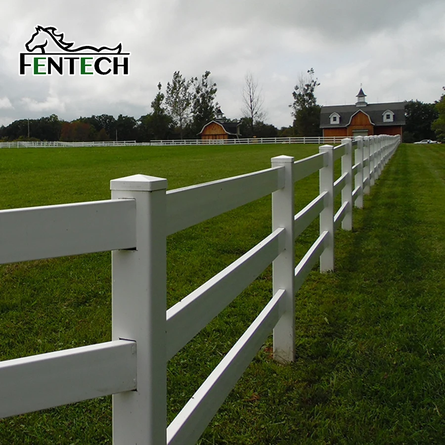Fentech High Quality 3 Rail Fence Post Extensions High Strength Cheap Farm Fence with 3D Modelling Service