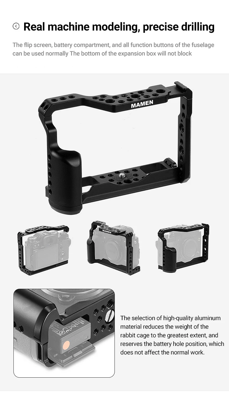 High Quality Factory Direct Camera Rabbit Cage Video Stabilizer