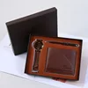 Set da 4 pezzi: orologio color caffè, occhiali da sole, portafoglio, confezione regalo