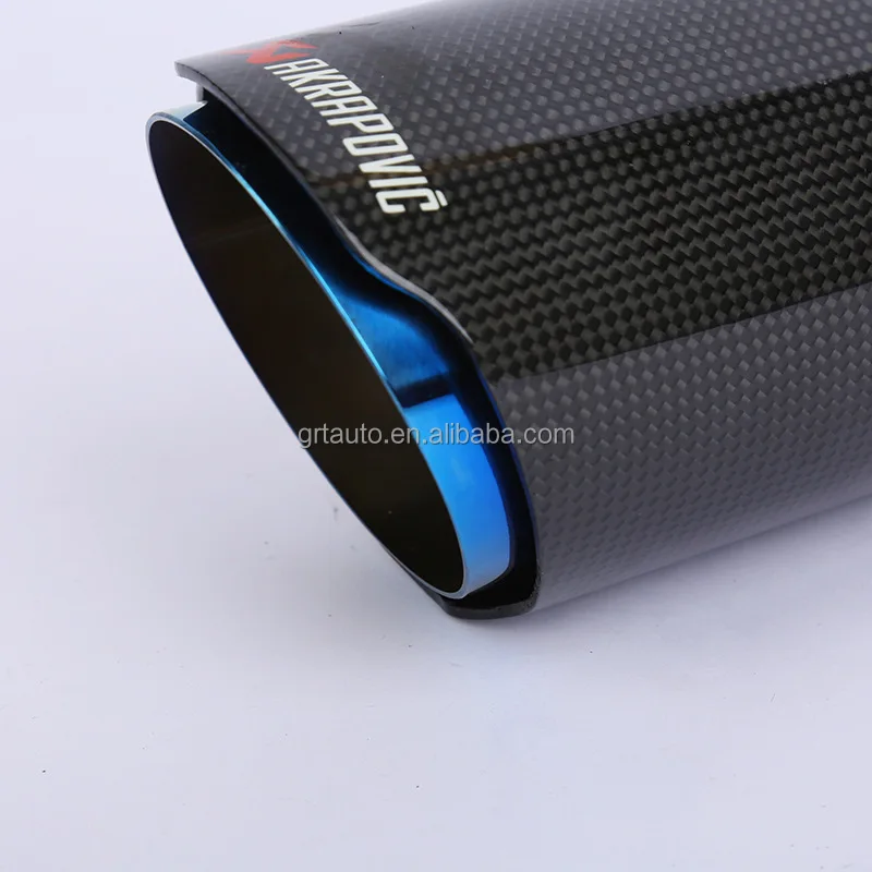 Carbon Fiber Y Pipe Exhaust Ak Double Row Stainless Steel Double Out