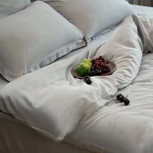 Bed Lyocell Yarn Material 100% Eucalyptus Lyocell Tencel Fabric Bed Sheets Bedding Set Certified 100% Bedding Set