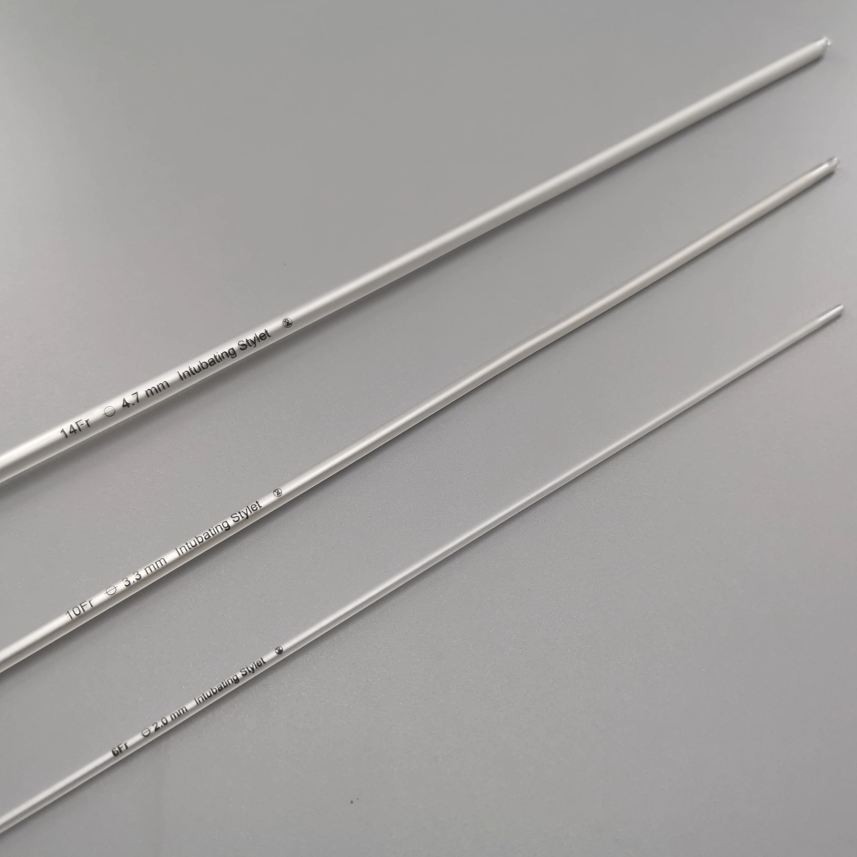 Intubating Stylet with Adaptor Malleable Aluminium and PVC Sheath 6-14Fr