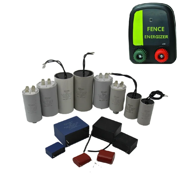 CABO PPC High Voltage Pulse Grade Storage Capacitor 30-500uF Fast Charge High Surge Current for Electric Fence Application
