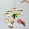 Wooden circle rabbit bed bell-leaf design-long version