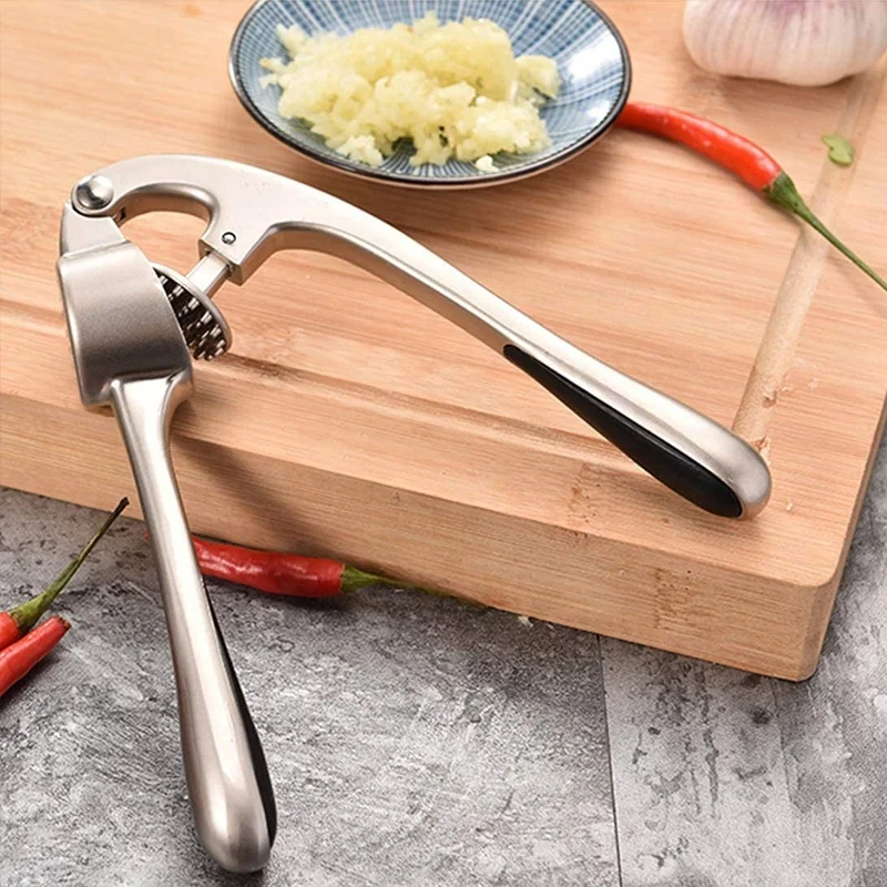Dropship Kitchen Garlic Press With Soft; Easy To Squeeze Ergonomic