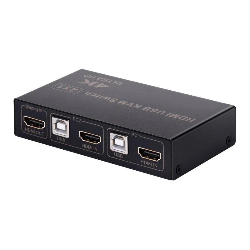 4k hdmi usb kvm switch 2x1