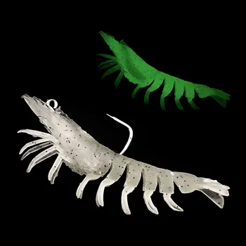CHEERY Fishing Lurs Soft Shrimp Lure With Hook 9mm/12g Mini Silica Gel Artificial Bait Fishing Lures Bait – Soft Lure – view 3