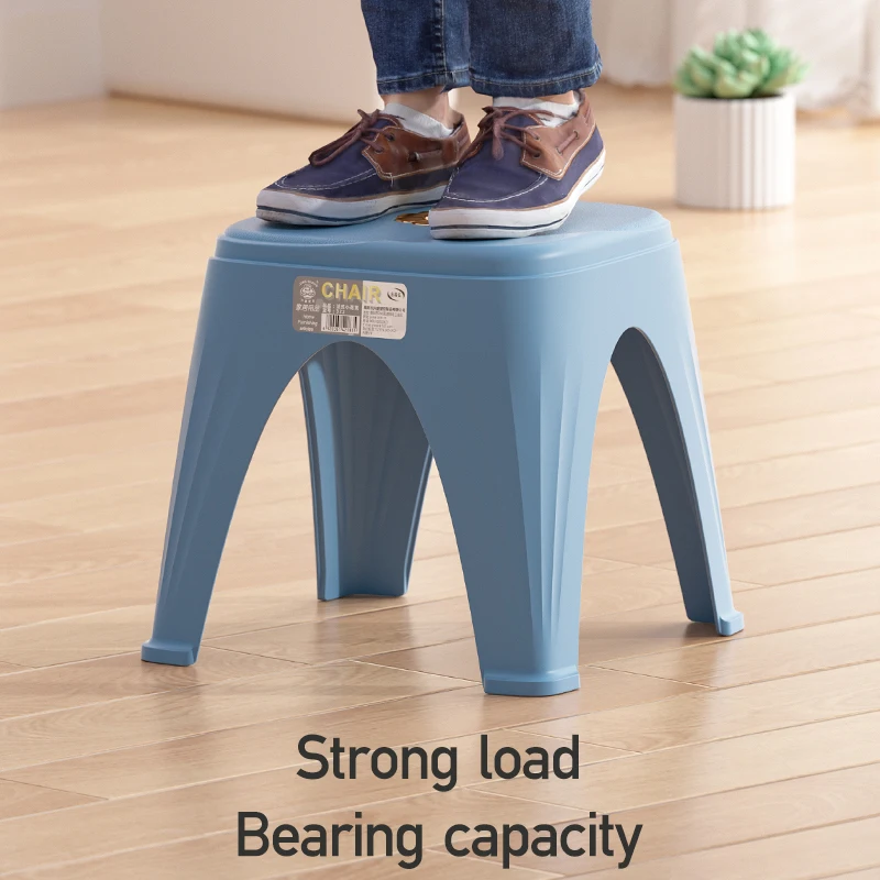 Xingsheng Affordable, Durable, Sturdy, Square, Stackable Colored Plastic Stools With Gold-plated Edges of Flowers