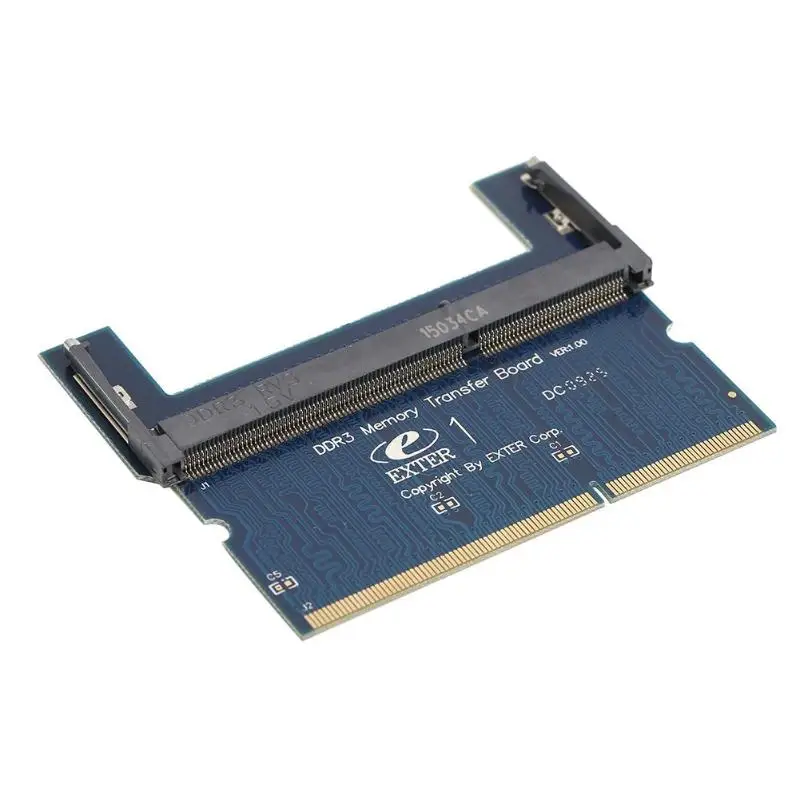 DDR2/DDR3ノートPC用SO-DIMMからデスクトップDIMMへのアダプタカード