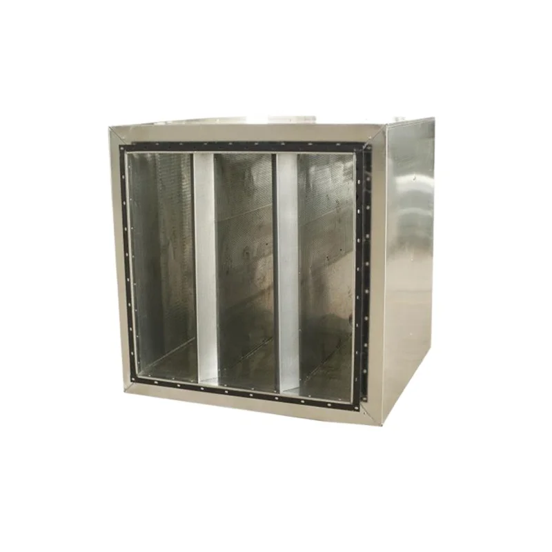 Male Maldives Assembled Sound Attenuator with Bull Nose Splitter