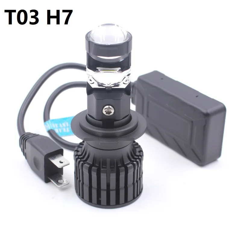 FSYLX T03 Car LED Headlight Bulb H7 H11 H4 9005 9006 20000LM 110W IP65 Waterproof 6000K 12V Aluminum