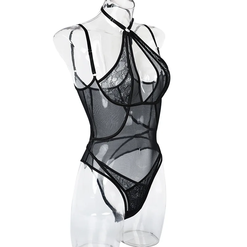 Women's Sexy Petite Lingerie With Choker Sexy Japanese Cute Girl  C String Underwear