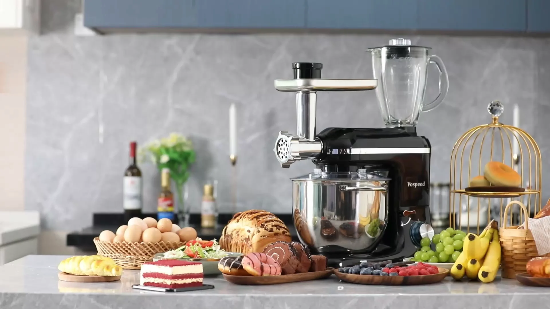 Buy Wholesale China Eap Kitchen Appliances Home 5 In1 Multifunctional Stand  Mixer With Blender And Meat Grinder Parts Food Mixers & Stand Mixer at USD  85