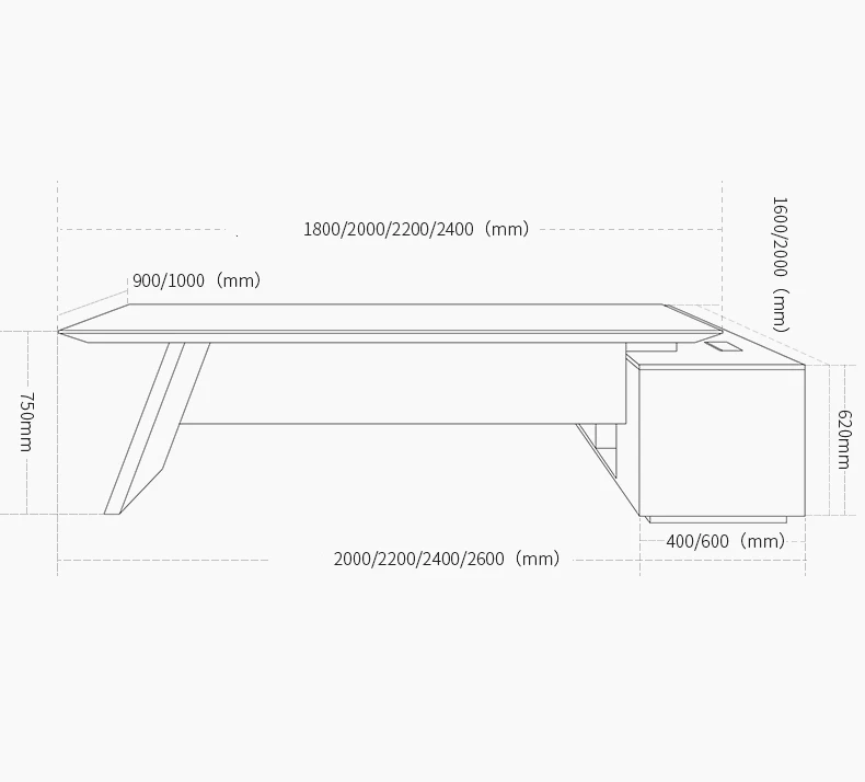 Modern Luxury Executive Office Furniture Set Executive Boss Ceo Desk