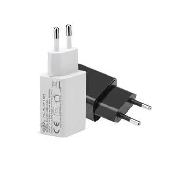 universal White black color EU Plug 5v 2.4a usb charger ac adapter