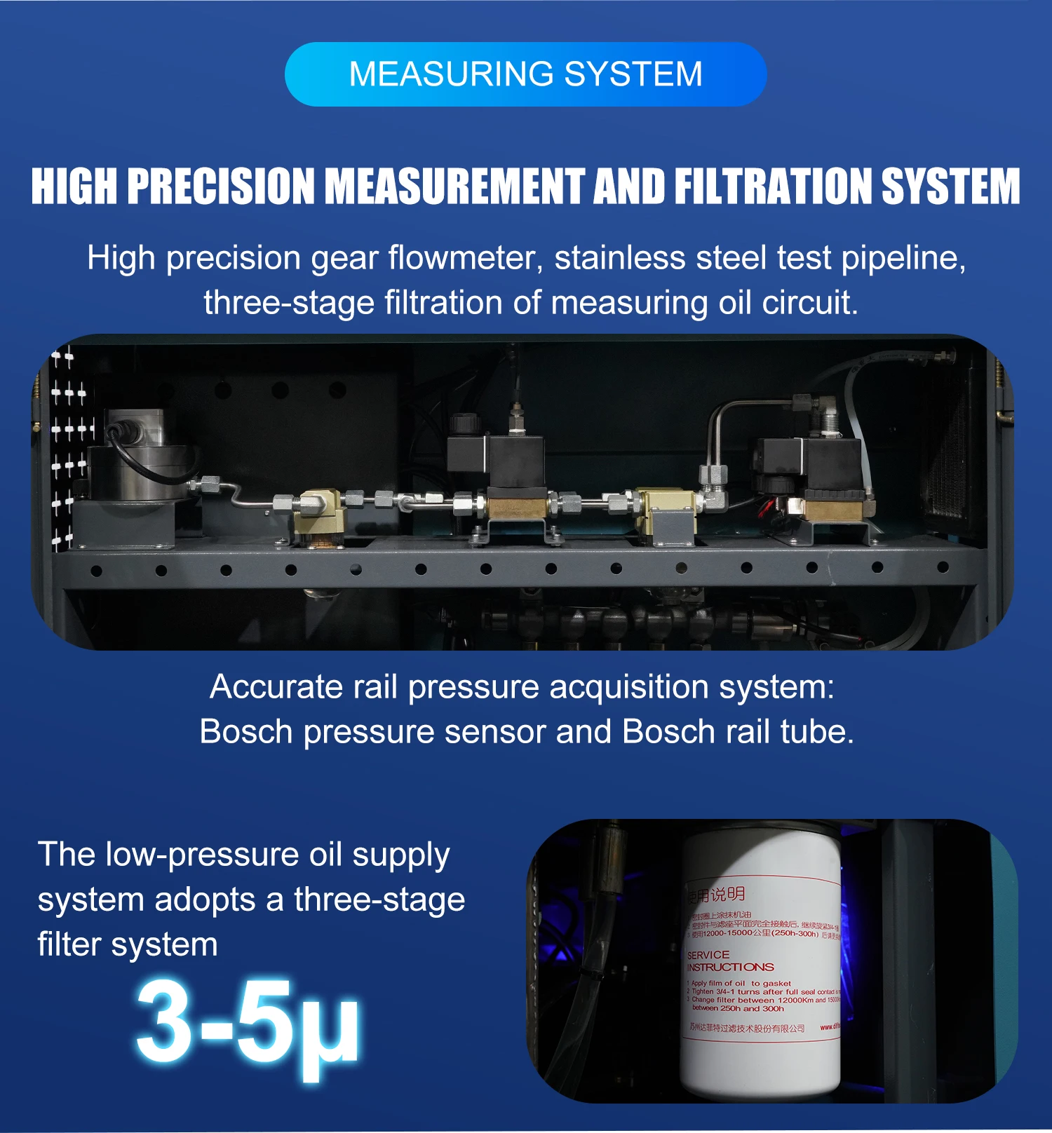 Accurate common rail injector tester diesel injectable test bench testing equipment EPS205-PRO