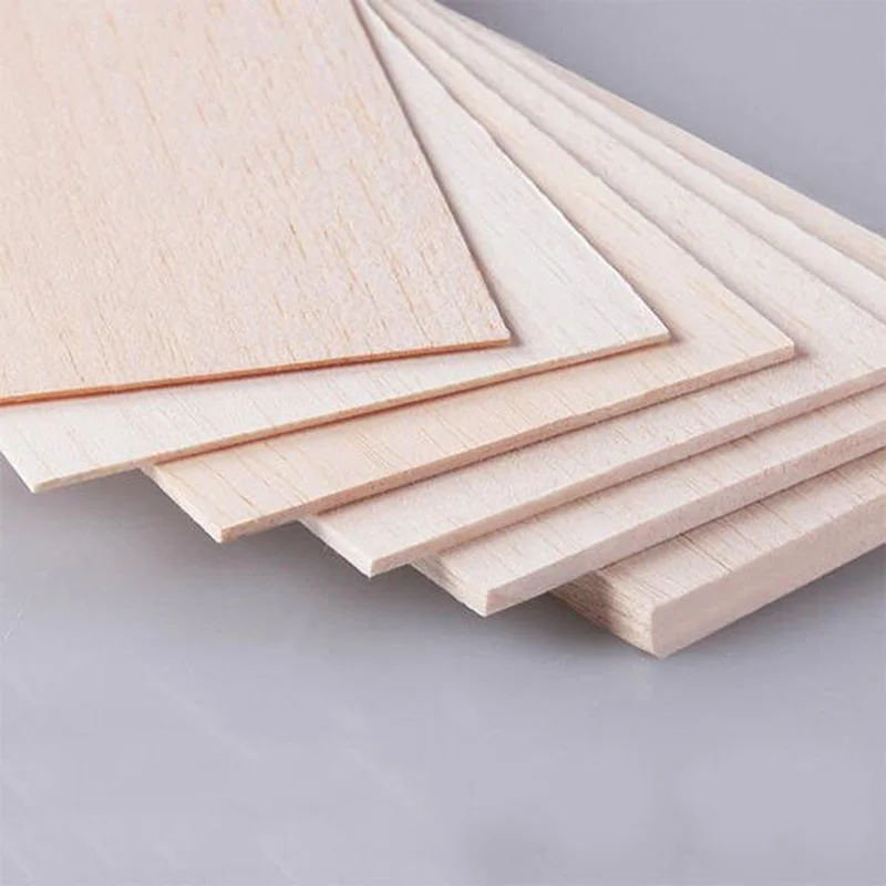 CCChaRLes – 5 Feuilles De Balsa 310x100 Mm – épaisseurs 1,5 à 8 Mm – Bois Léger Pour Maquette Avion, Bateau, Sculpture