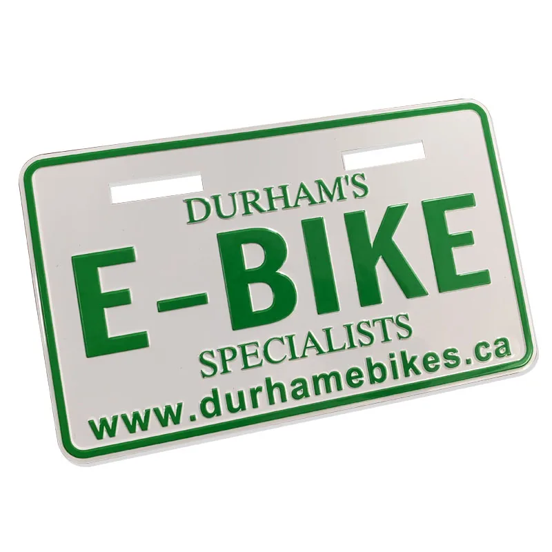 Custom Design Embossed Aluminum License Plate Bike Motorcycle Number Plate Bicycle License Plate for Decoration