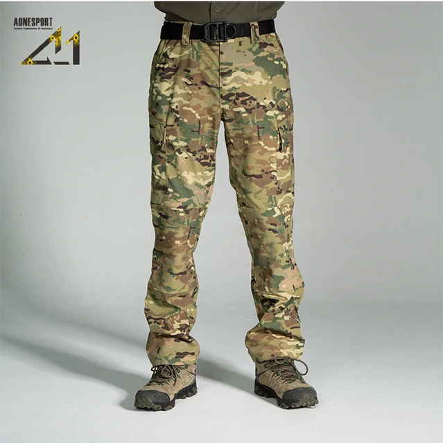 High Quality Men's G3 Multicam Straight Cargo Pants Quick Drying Loose Tactical Outdoor Camouflage Combat trousers Casual Sport