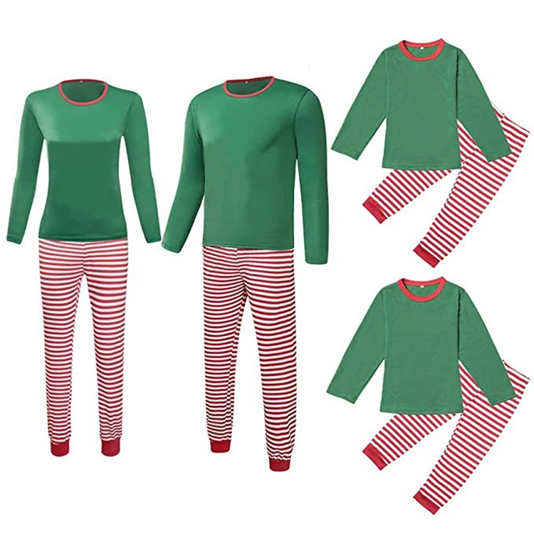 
 Дешевая Заводская индивидуальная Женская семейная Рождественская пижама из двух частей в полоску  