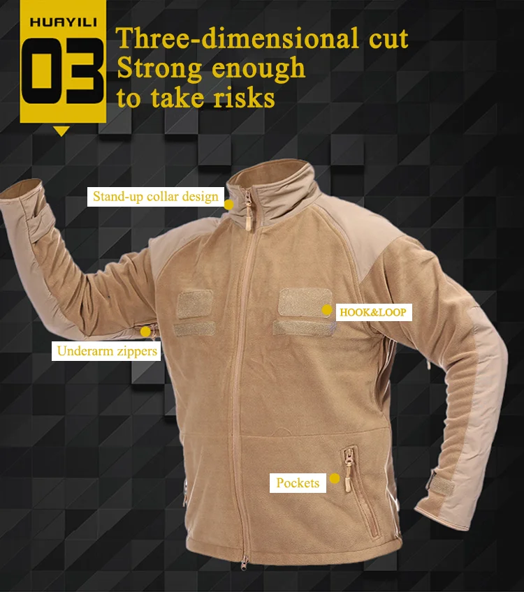 Custom Odziez Taktyczna Thicken Warm Tactical Fleece Jacket