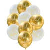 10 palloncini da 12 pollici in oro bianco