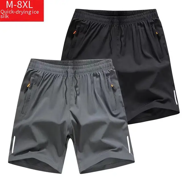 Men's Lightweight Quick Dry Hiking Shorts with Zipper Pockets for Running Gym & Outdoor Active Wear