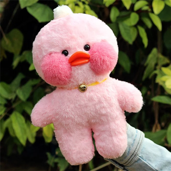 25cm/30cm cartoon ducks Korean Netred Wearing Hyaluronic Acid Little Yellow Duck Doll stuffed plush toy Lalafanfan Duck