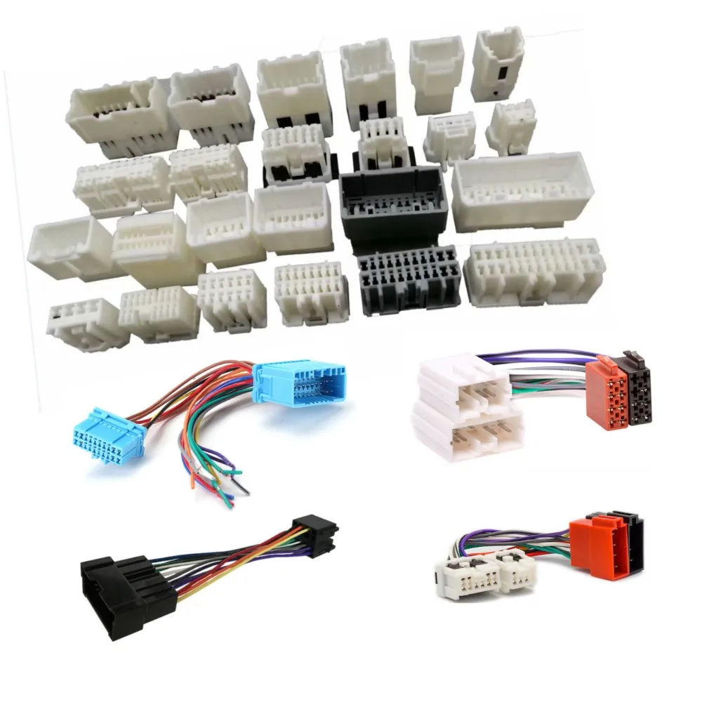 car gps iso female male automotive wiring auto pins 2 way car connector ...