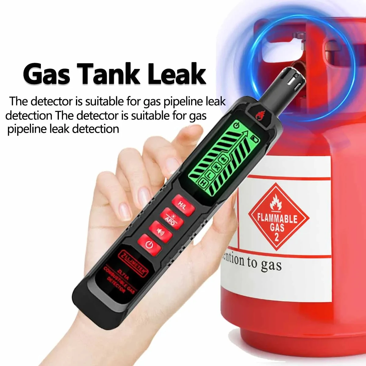 USB rechargeable gas leak detector with built-in battery Detects combustible gases like LPG, methane, propane, and natural gas High-sensitivity sensor for fast and accurate leak detection Sound and light alarm alerts for instant safety warning Quick response time for real-time gas leakage identification Easy one-button operation with fast warm-up Portable pen-style design – lightweight and easy to carry Ideal for home kitchens, gas pipelines, HVAC, and industrial use Helps prevent fire hazards and ensures safety in enclosed areas