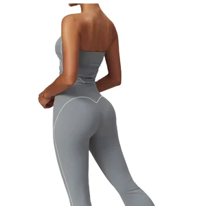 XXL Customizable High Quality Yoga Pants for Ladies Quick-Drying Breathable Antibacterial Bell Bottom Elastic Waist Shorts