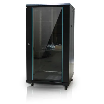 18U Network Rack Mount Server Chassis Rack custom-made 19 Inch Toughened Glass Door for Network Cabinet  1000mm