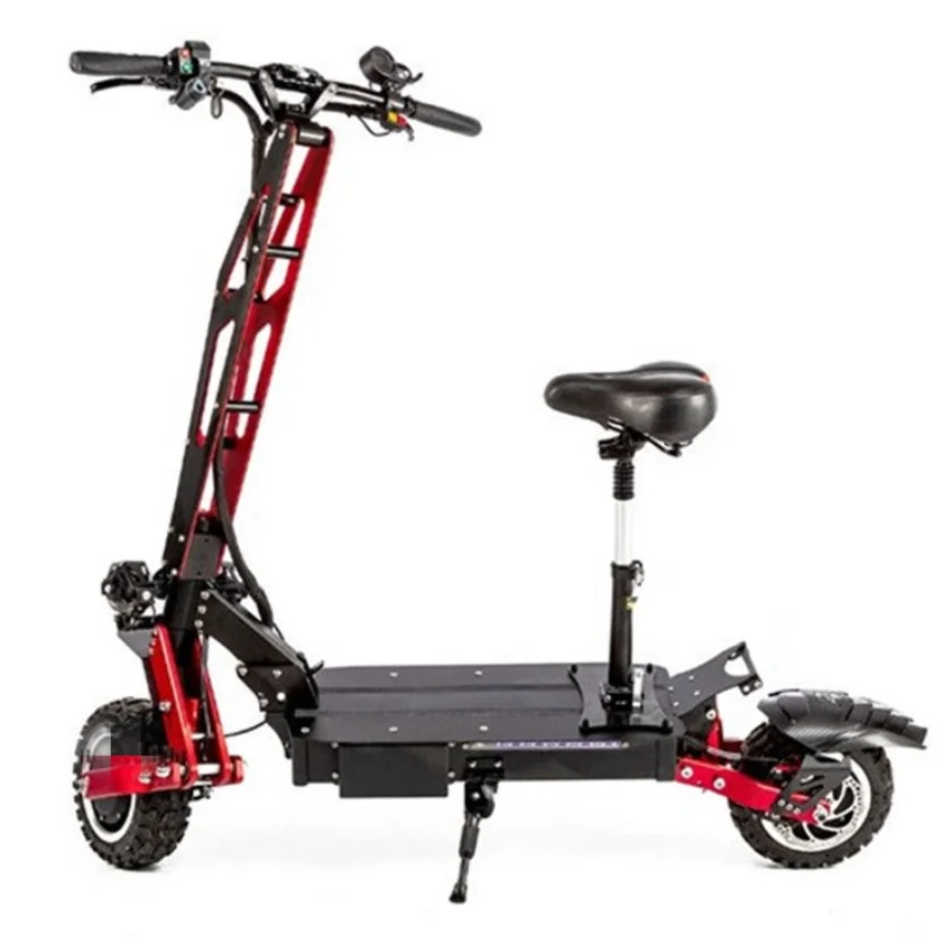Extreme Fast Speeds Powerful Electric Scooter Adult 5600w 60v With Long Range Dual Motor Electric Motorcycle Kick Ski Scooter