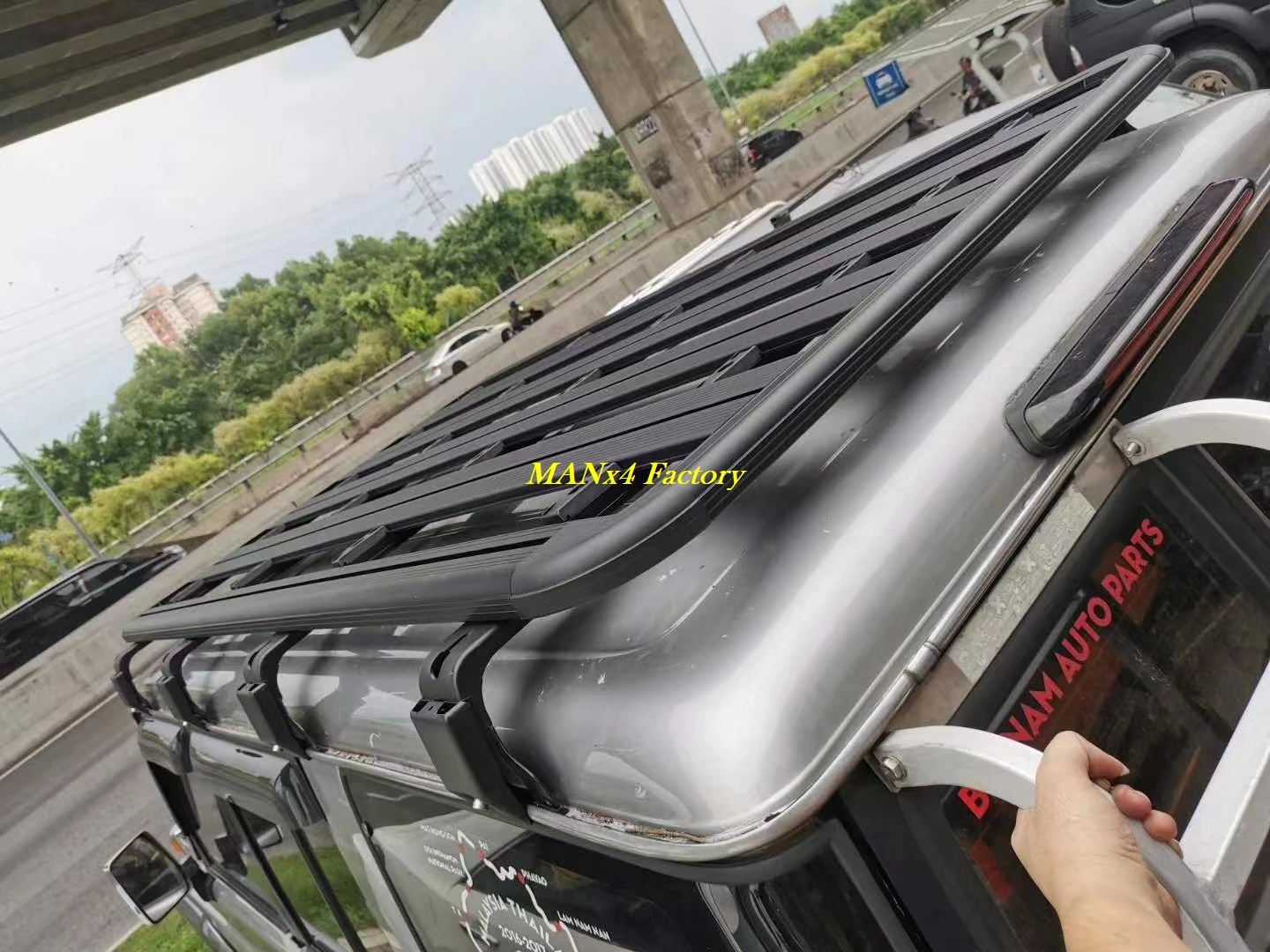 Universal Rain Gutter Bracket 4pcs for MANx4 Roof Rack Roof Rack 4x4