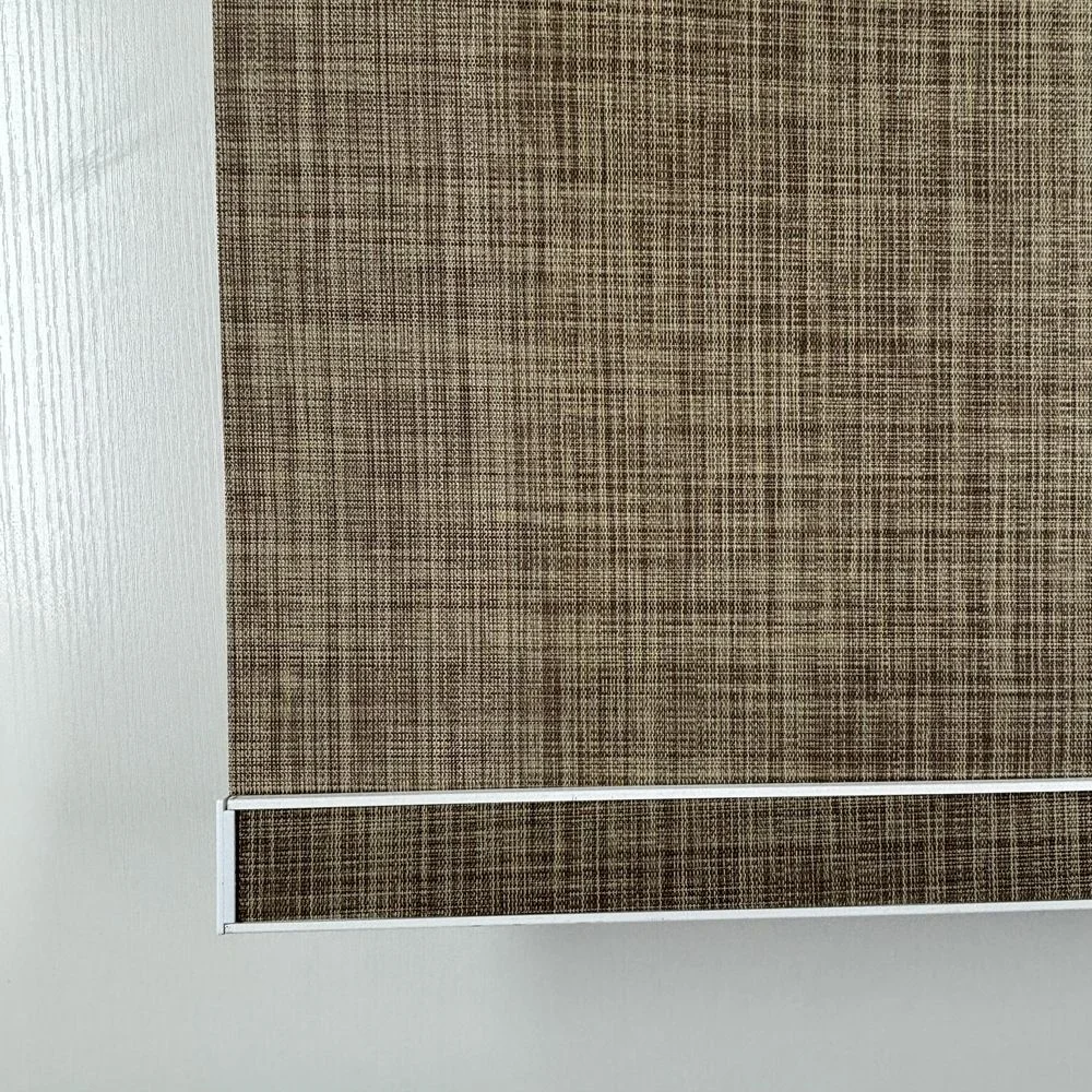 Wood Finish Blinds for Window Smart Blinds Shades & Shutters Beam Roller Blinds with Metal Clamp