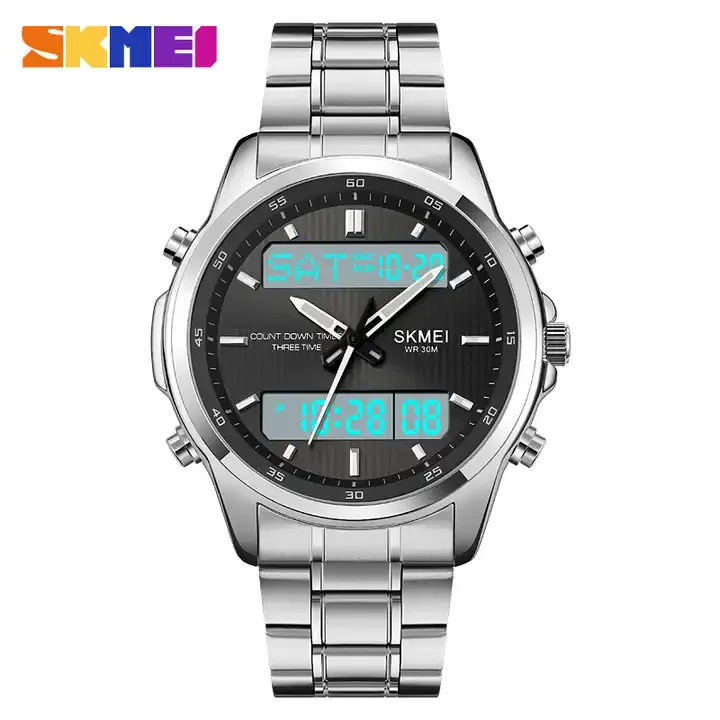 Skmei 2049 Reloj Digital Men Watches Men Waterproof Sport Watch Sport  Stainless Steel Wristwatch Relojes