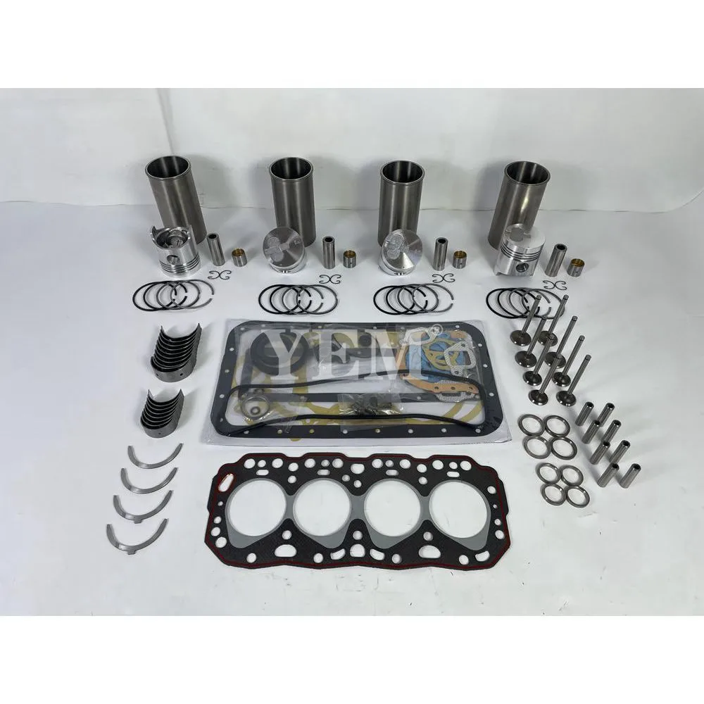 2J Engine Rebuilding Kit With Cylinder Gaskets Piston Rings Liner Bearing Valves for Toyota