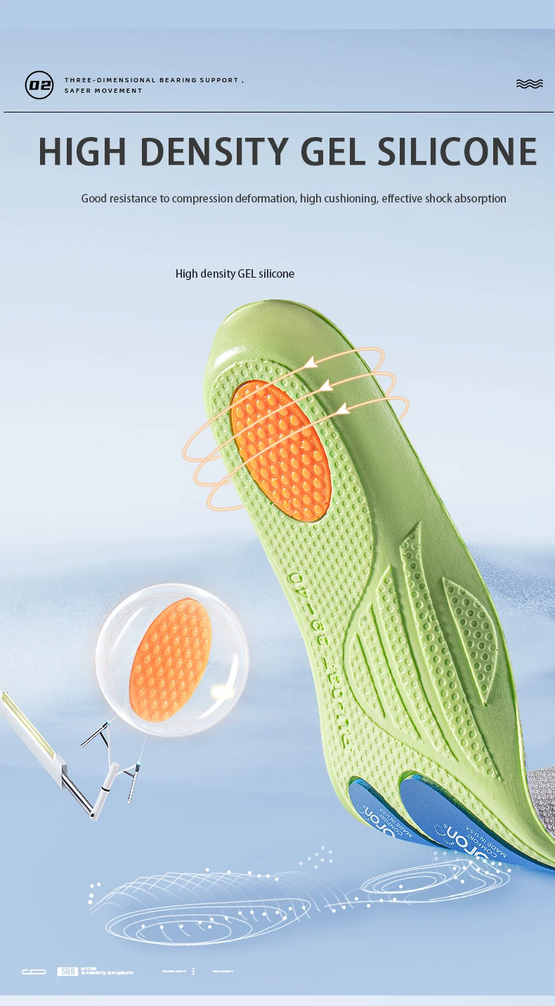 Custom Basketball Sports Insoles Poron Arch Support