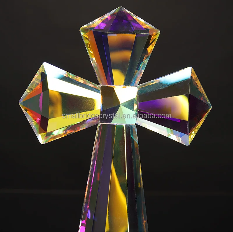 product small bridge factory wholesale christmas decorations souvenir gifts crystal cross ornaments crystal handicrafts-8